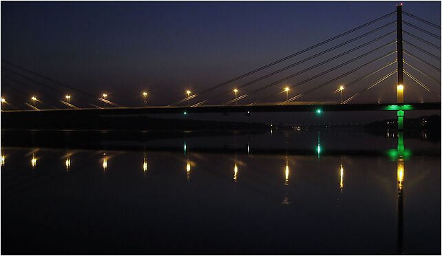 Solidarity Bridge by night, Grabówka, Płock 09-408 - Zdjęcia