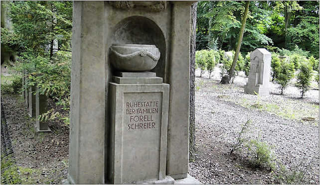 Szczecin Cmentarz Centralny nagrobek rodziny Forell-Schreier od 71-046 do 71-080 - Zdjęcia