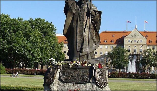 Szczecin pomnik Jana Pawla II, Moniuszki Stanisława, Szczecin 71-430 - Zdjęcia