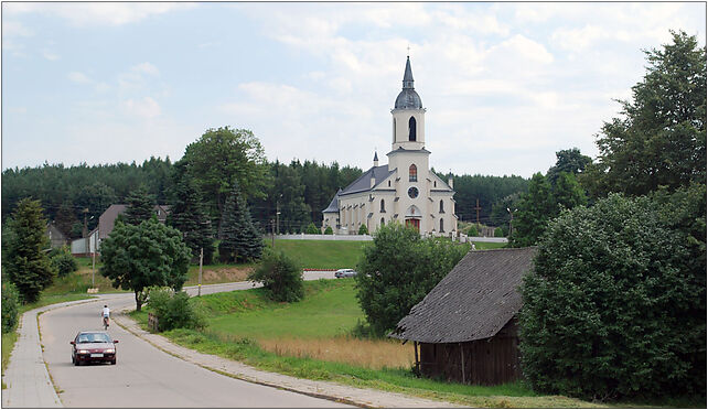 Szudzialowo panorama z kosciolem, Centralna, Sukowicze 16-113 - Zdjęcia