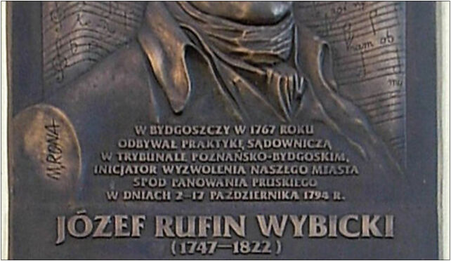 Tablica J Wybickiego na bibliotece, Długa 37, Bydgoszcz 85-034 - Zdjęcia