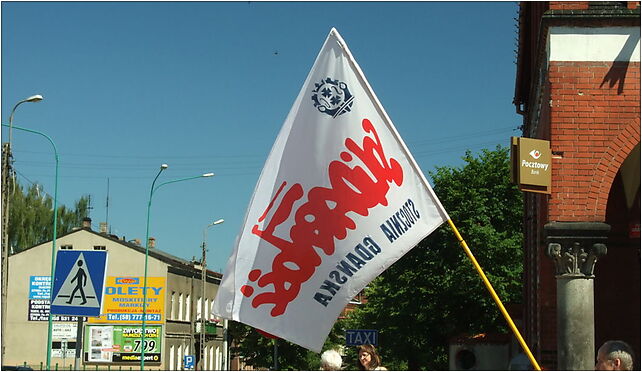 Tczew, Jarosława Dąmbrowskiego, vlajka Solidarity, Tczew 83-110 - Zdjęcia