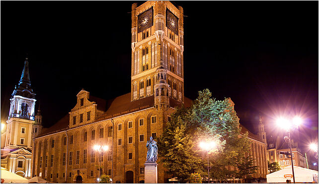 Toruń - Ratusz nocą, Staromiejski Rynek 3, Toruń 87-100 - Zdjęcia