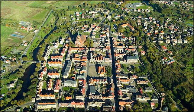 Trzebiatow Old Town bird's-eye view 2007-10a, Trzebiatów 72-320 - Zdjęcia