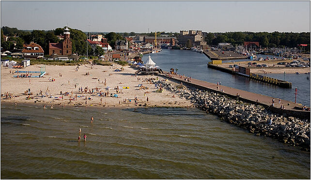 Ustka plaza IMG fotografia lotnicza net 6873, Żeglarzy 12A, Ustka 76-270 - Zdjęcia