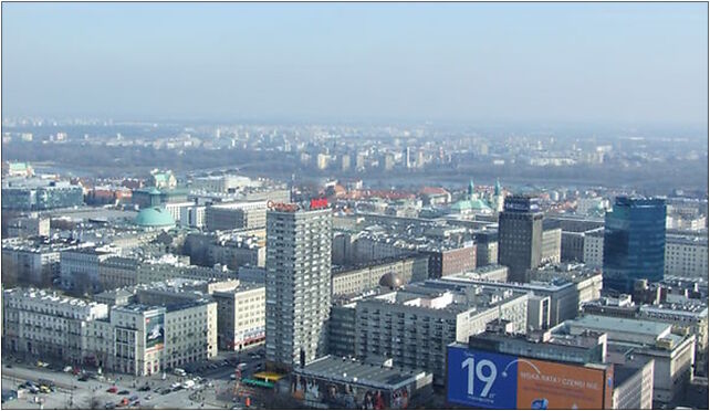 Varšava, Śródmieście, pohled z PKiN (severovýchod), Warszawa 00-901 - Zdjęcia