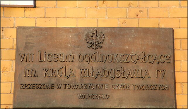 WładysławIV tablica nazwa2, Solidarności, al. 51, Warszawa 03-402 - Zdjęcia