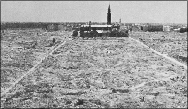 Warsaw Ghetto destroyed by German forces, 1945, Nowolipki 18 01-019 - Zdjęcia