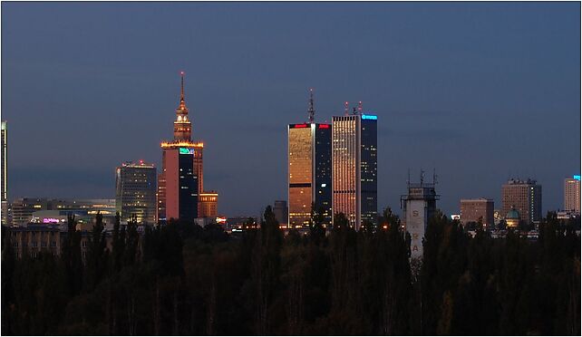 Warszawa-evening panorama, Żwirki i Wigury 95/97, Warszawa 02-089 - Zdjęcia