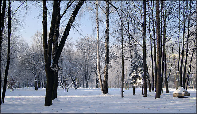 Wisniowy Sad (Cherry Orchard) Park,winter, os. Kolorowe,Nowa Huta,Krakow,Poland 31-938 - Zdjęcia