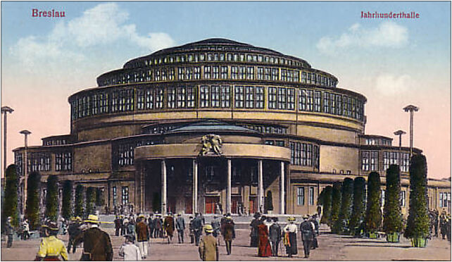 Wroclaw Hala Ludowa Breslau Jahrhunderthalle, Wrocław od 51-618 do 51-627 - Zdjęcia