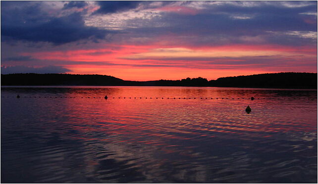 Zachód słońca nad jeziorem Ukiel KOS, Bałtycka, Olsztyn 10-191 - Zdjęcia