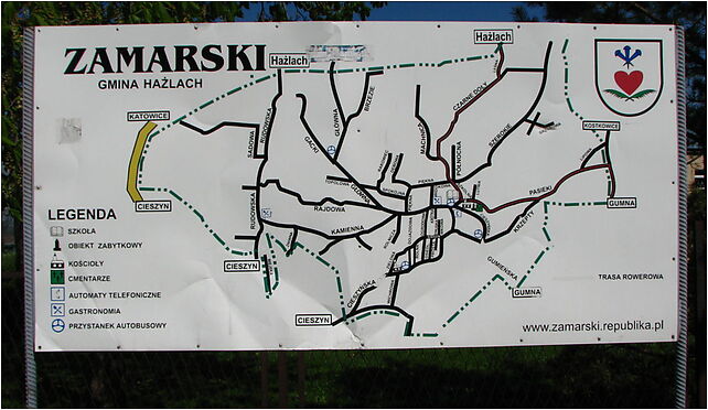 Zamarski - plan wsi 2009-04-26, Główna 1, Zamarski 43-419 - Zdjęcia