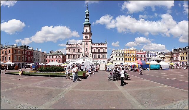 Zamosc Great Market panorama1, Staszica Stanisława 27, Zamość 22-400 - Zdjęcia