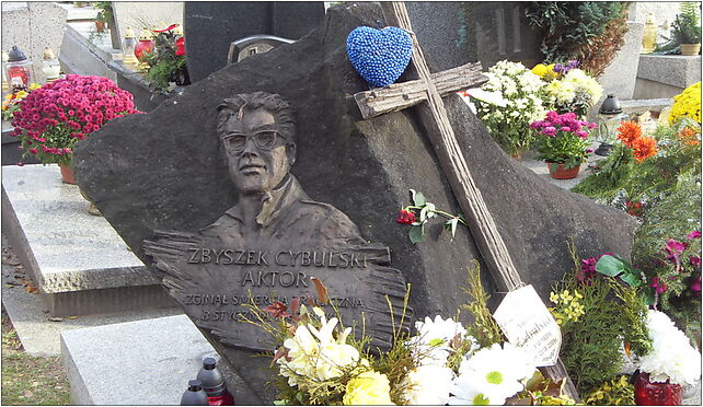 Zbigniew Cybulski grave 2010, Sienkiewicza Henryka, Katowice od 40-031 do 40-039 - Zdjęcia